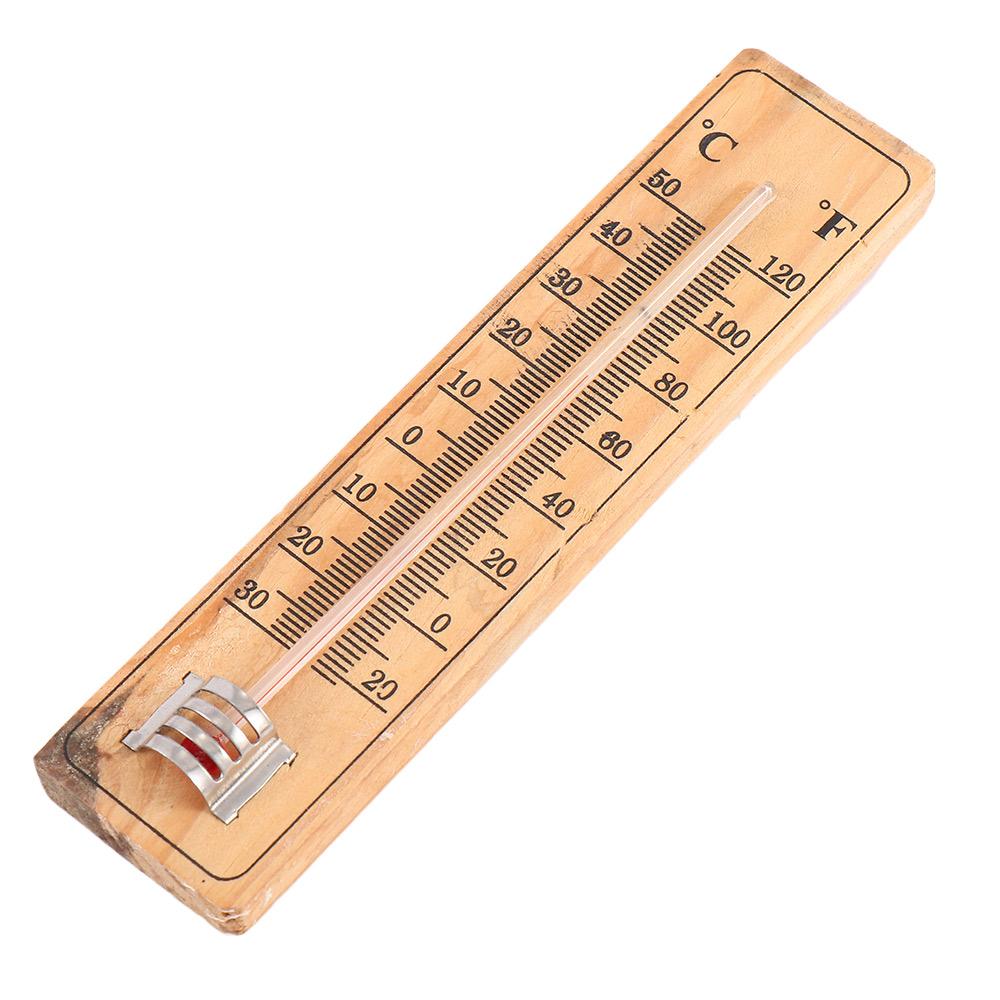 Garden Wall Hanging Office Room Indoor Wood Wall-mounted Direct Reading Type Logger Thermometers