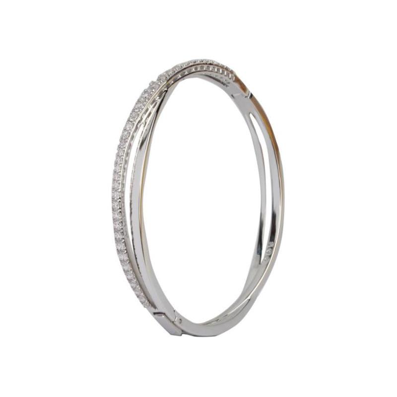 Swarovski Hyperbola Brand Design Bracelet Women Silver 5572725