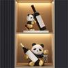Panda Wine Rack Cute Animal Wine Stand Enhances Homes Aesthetic As Functional Decors Counter top Wine Display