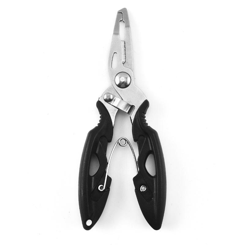 Stainless Steel Blade TPR Handle Mini Fishing Pliers Outdoor Camping Fish Tongs PE Line Scissors Road Clamp for Fishing