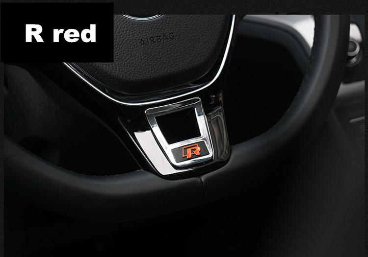Для VW Новый стиль автомобиля Рулевое колесо Мягкая эмаль Значок для Volkswagen golf 6 golf 7 POLO Tiguan PASSAT B7 TOURAN Scirocco Ac