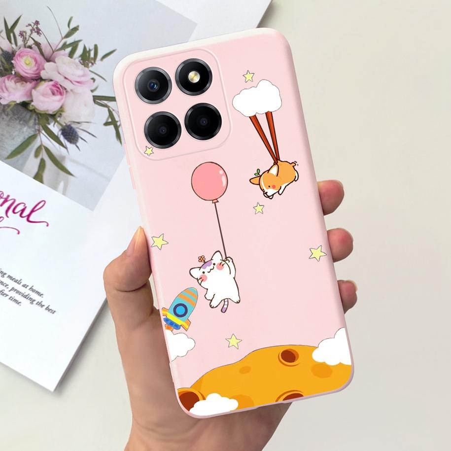 For Cover Honor X8 Phone Case TFY-LX1 TFY-LX2 TFY-LX3 Bumper Popular Flower Cats Soft Cover For Honor 70 Lite X6 X6s X8 5G Funda