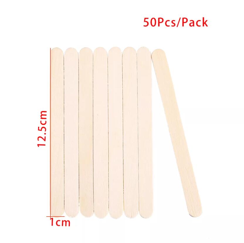 50-150Pcs Wooden Stirring Stick For Epoxy Resin Mold Popsicle Ice Cream Sticks Jewelry Making Handmade Craft Tools Supplies