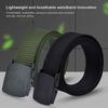Men Nylon Belt Solid Color Holeless Design Waistband Adjustable Length None Metal Buckle Jeans Belt Costume Accessories