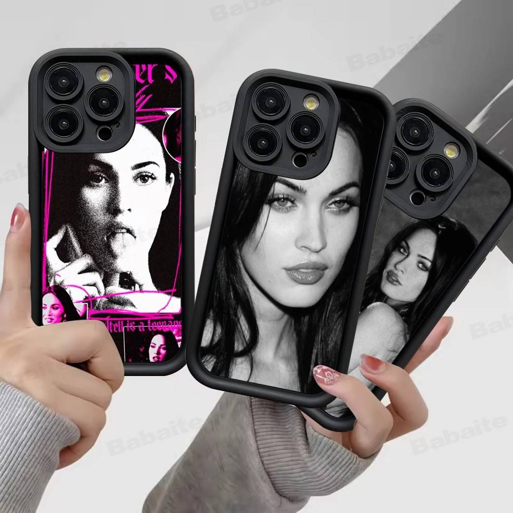 Винтажный Чехол Для Телефона Megan F-Fox Для IPhone 17 16 15 14 Plus 13 12 11 Pro Max Силиконовый Чехол