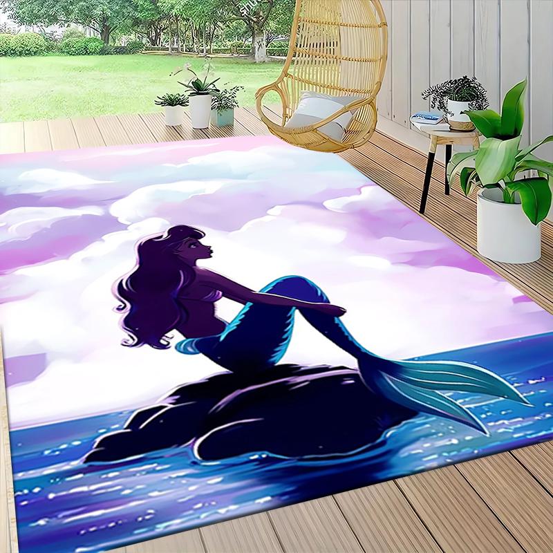 1Pc Elsa'S Magical Journey Carpet Rug Customizable Soft Washable Antislip Home Living Room Sofa Mats Personalized Rug 091763