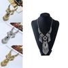 Ethnic Style Simulation Gemstone Decoration Women Necklace With Tassel Design For Spring Trend Followers