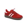 Leather Retro Red Shoes Women's New Round Head Lace-up Casual Sports Shoes Versatile Flat Bottom