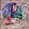 5Pcs Aluminum Carabiner D-Ring Key Chain Clip Snap Hook Karabiner Camping Keyring
