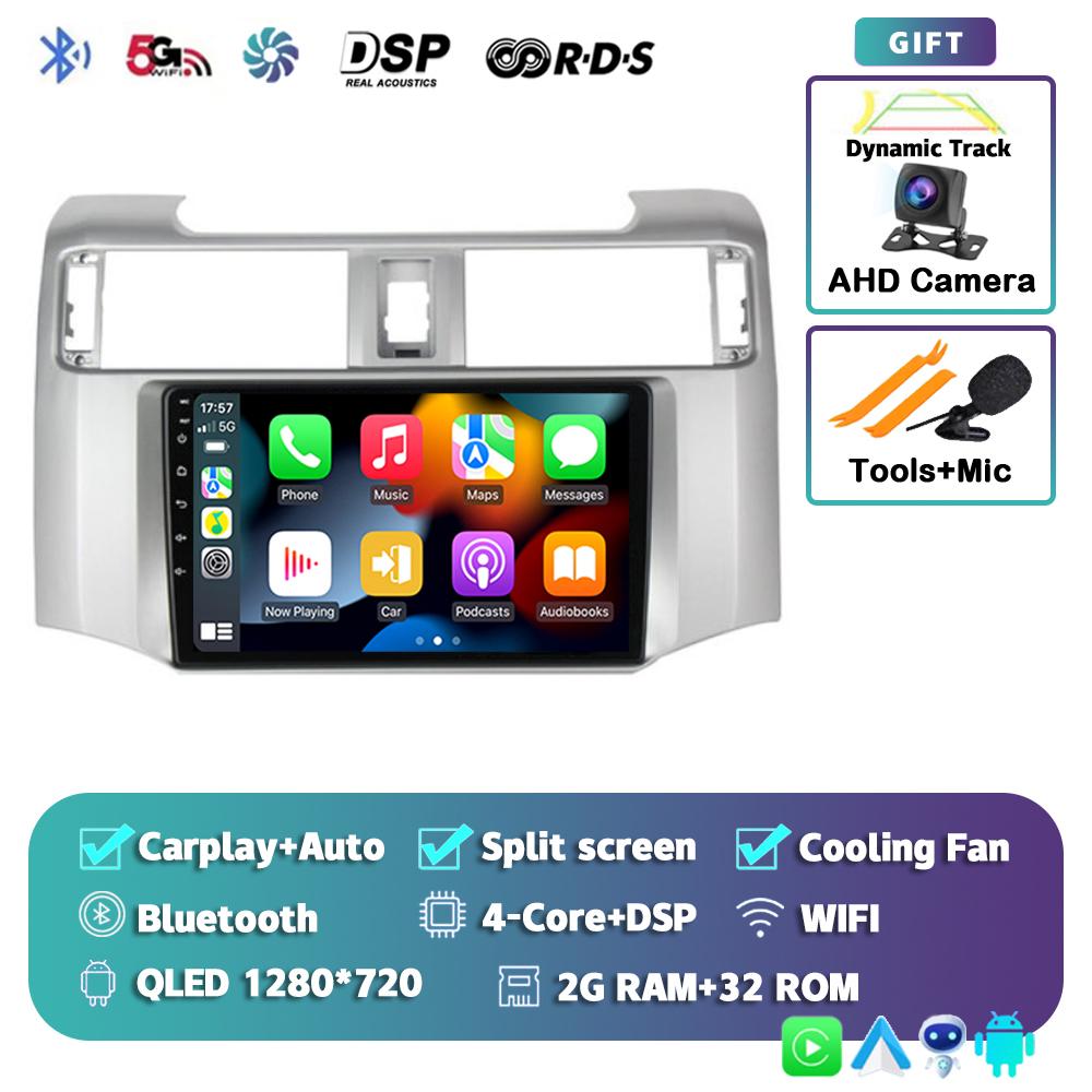 Android 14 Carplay Car Radio для Toyota 4Runner 4 Runner 2014 2015 2016 2017 2018 2019 Мультимедийный видеоплеер GPS 2Din Stereo