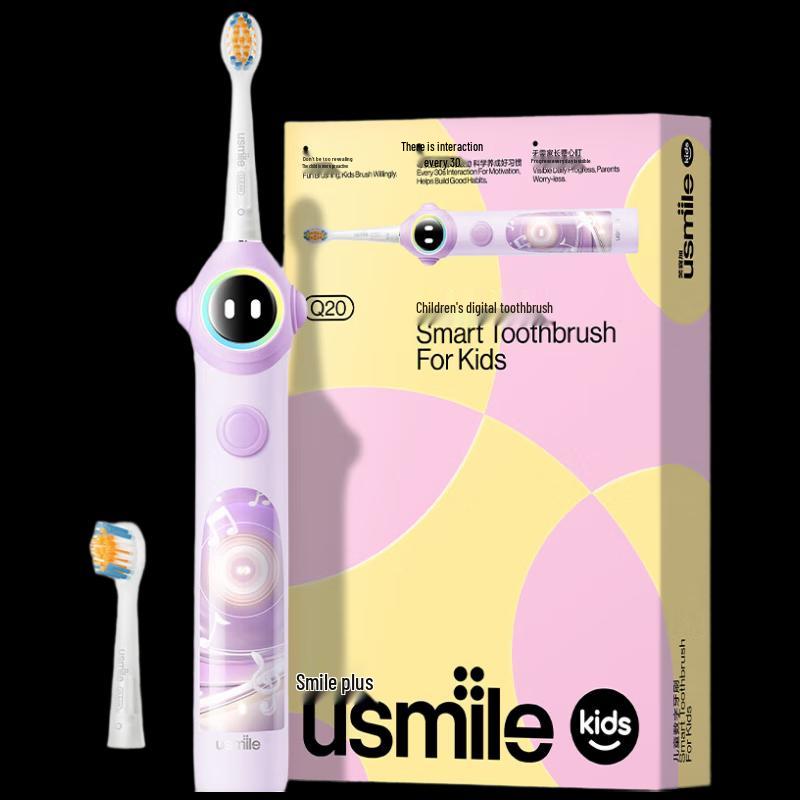 usmile Q20 Детская цифровая электрическая зубная щетка вилка CN (адаптер в комплекте)