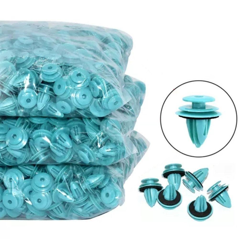100Pcs Accessories Retainer Fastener Rivet Door Buckle Fastener Rivet Bumper Clip Auto Vehicle