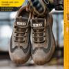 Labor Insurance Shoes Leather Breathable Anti-smashing Anti-piercing Fashion Work Shoes Construction Site Shoes
