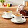 2X Mała Filiżanka Do Picia Kawy Espresso Biała Porcelanowa 100 Ml