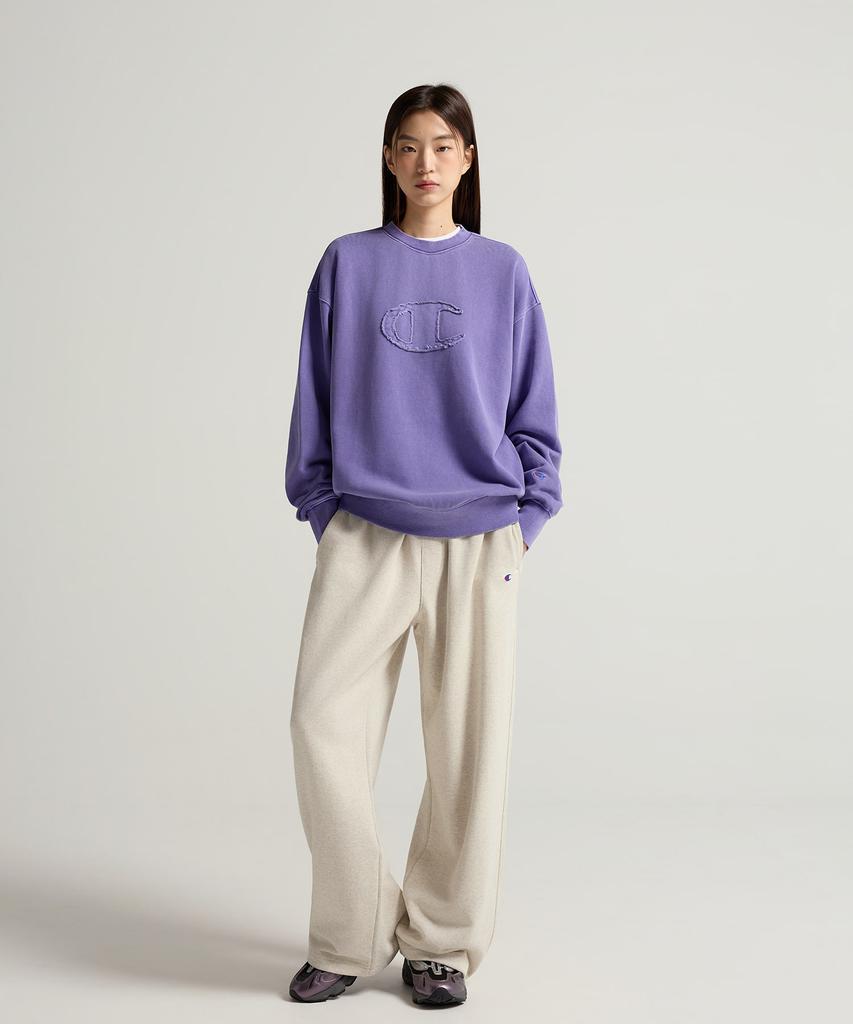 CHAMPION C-Logo Relaxed Fit Sweatpants Oatmeal