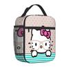 Мультяшная аниме-сумка для ланча Hello Kitty, полностью принтованная, 3D-цифровая, термоизоляционная, портативная, для пикника на природе, детская