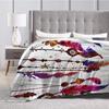 Printed Blanket Flannel Sofa Blanket Digital Printed Blanket