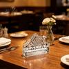 Business Card Holder Tissue Holder, Crystal Glass Modern Style, Durable Scratch-Resistant Napkin Dispenser Organizer, for Restaurant Napkins