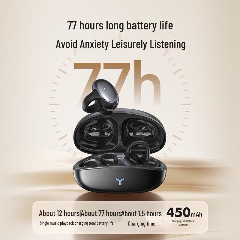 Беспроводные Bluetooth-наушники Newman HM-20 с открытыми ушными раковинами, на клипсе