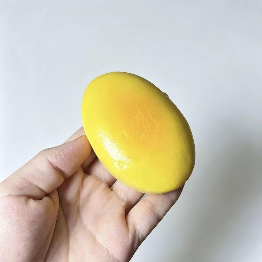 Semi-Baked Fidget Squeeze Toy Slow Rebound Mochi Squish Foam Toy Cheese Cake Squeeze Toy Home Use