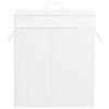 VidaXL Laundry Basket with 2 Sections White Bamboo 100 L 320744
