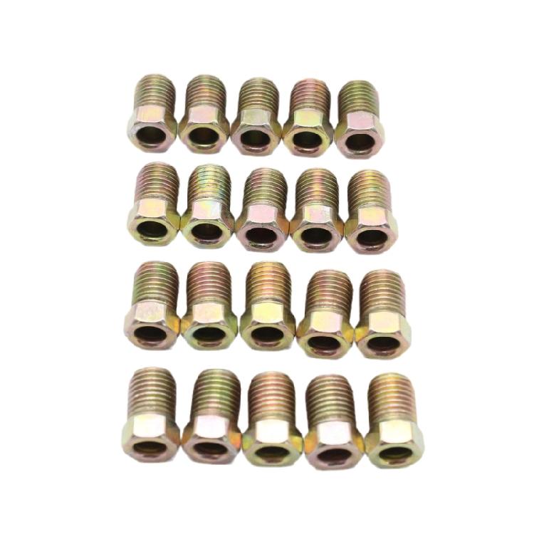 3/8-24 Inverted Tube Nuts Fitting Vehicle Part for 3/16 inch Tube Brake Line 20x
