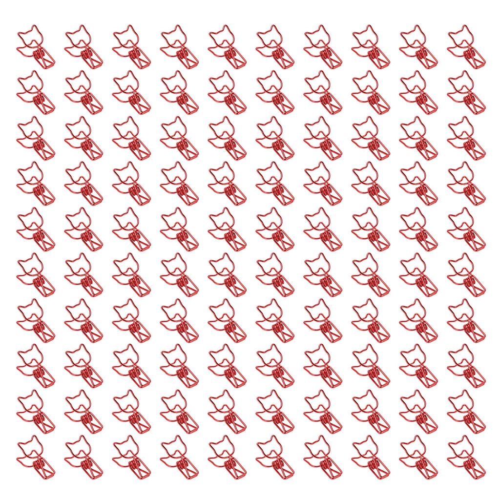 100 шт. зажимы для котят милые животные стиль крепкие зажимные полые зажимы для кошек для заметок 