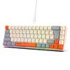 Трехцветная игровая пленочная клавиатура с 68 клавишами и RGB-подсветкой, многофункциональная проводная клавиатура