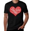 Argentine Tango Heart With Live Laugh Tango Love Word Art Tshirt Work Style Casual Tshirt