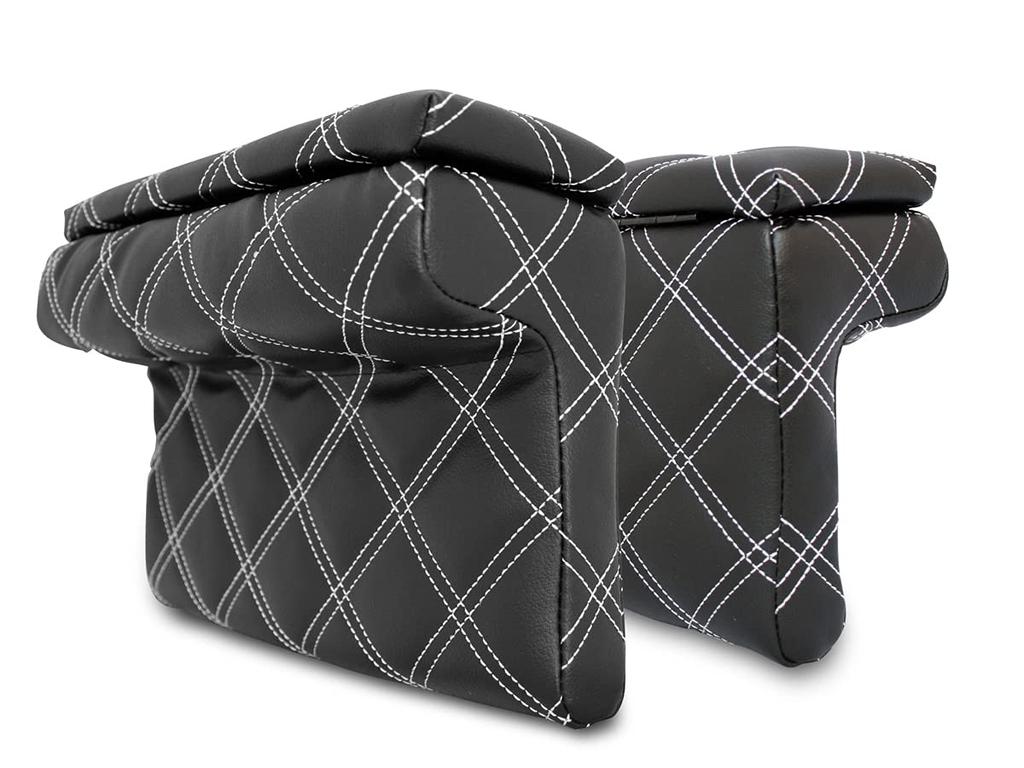 Armrest Console Box with Storage Compartment for Toyota Regius 200 Series Super and Right Set with White TRISTAR'S Hiace, Ace, (1st-8th Generation,