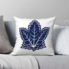 Классическая квадратная наволочка Toronto Maple Leafs Полиэстер Лен Бархатный узор Молния Декоративная наволочка для диванной подушки 45X45