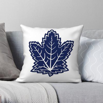 Классическая квадратная наволочка Toronto Maple Leafs Полиэстер Лен Бархатный узор Молния Декоративная наволочка для диванной подушки 45X45