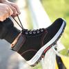 Новый тип защитной обуви для труда из стали Baotou Cattle Anti Leather Anti Hit Anti Puncture Gas Site High Top Work Shoes Men
