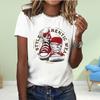 Fashion Women High Top Canvas Shoes Print T Shirt Funny Casual O-neck Short Sleeves T-shirt Summer Female Tee Shirt