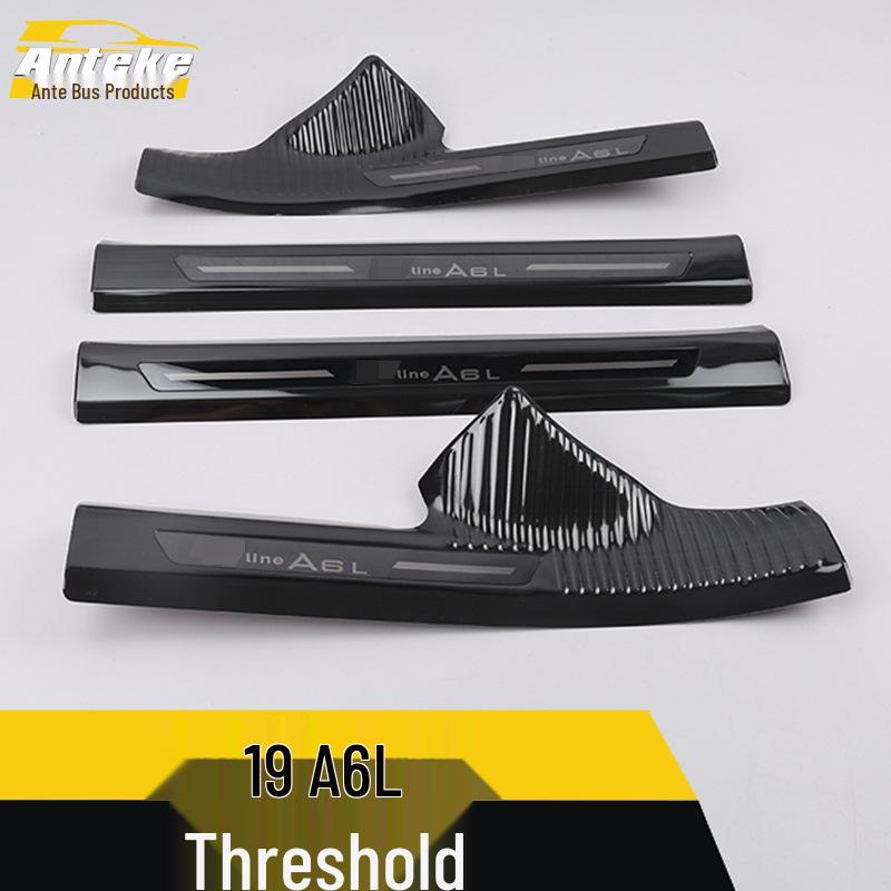 19 A6L Sill Trim Decorative Sequins & Welcome Pedal Protector