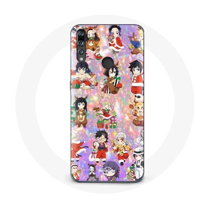 Coque pour Huawei P30 Lite Demon slayer merry christmas affiche le cadeau de noël