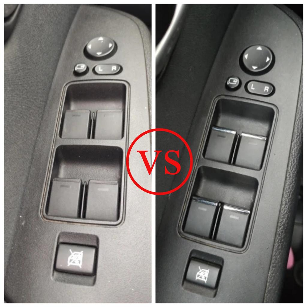 Для Mazda 3 6 CX5 CX-5 ATENZA Axela Кнопки стеклоподъемника Блестки Декоративная наклейка Хромированная накладка из АБС-пластика Аксессуары для стайлинга автомобиля