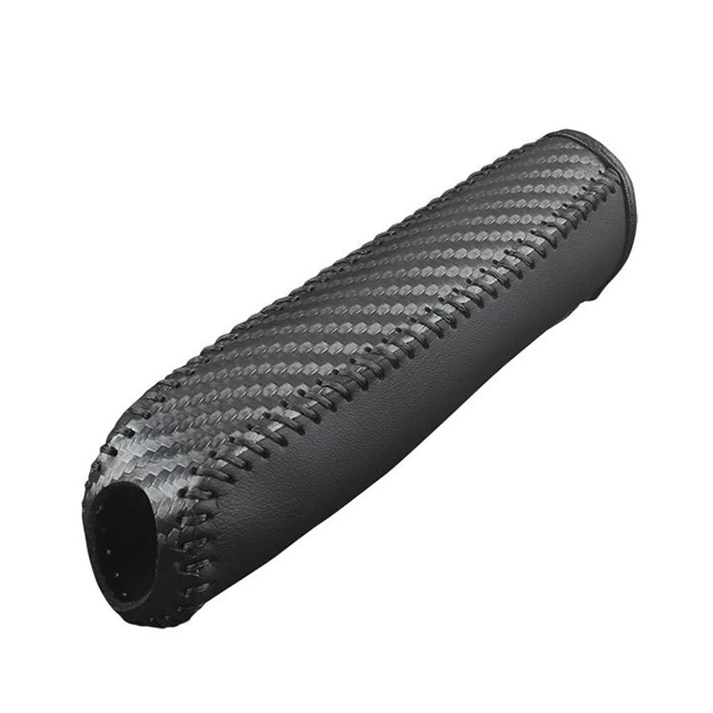 Universal Auto Anti-Skid Hand Brake Cover Car Interior Accessory Microfiber Leather Car Gears Handbrake Cover Protective Sleeve