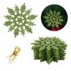 12Pcs 7.5cm Vivid Charming Hanging pendant DIY Craft Party Ornaments Festival Decoration Christmas Tree Decor Glitter Snowflake