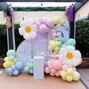 141 шт., гирлянда из воздушных шаров «макарон», набор для арки, пастельные радужные воздушные шары в виде ромашек для дня рождения в стиле бохо, свадебных принадлежностей для вечеринок