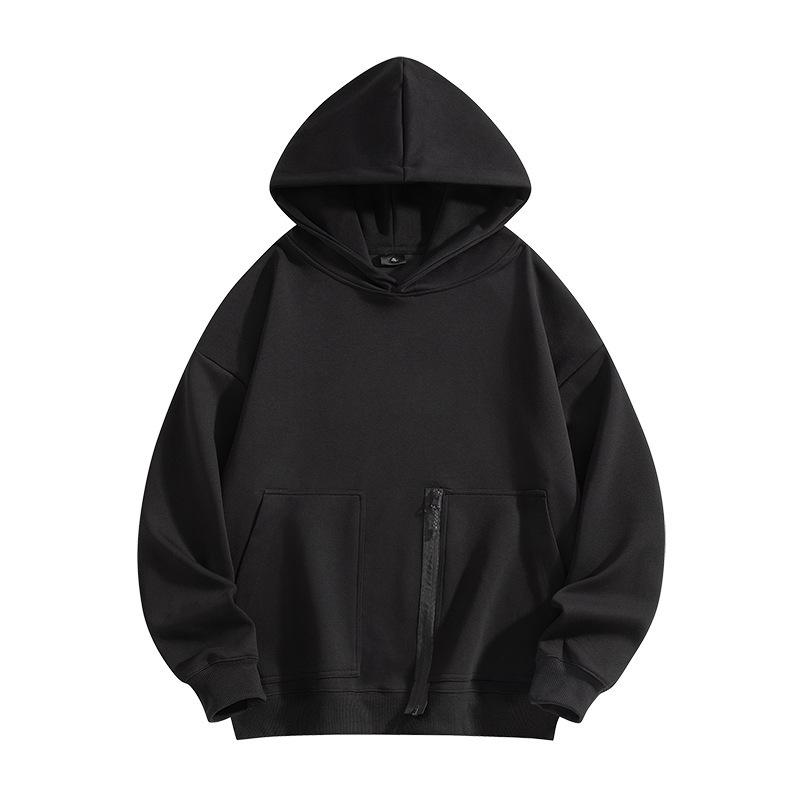 Осенняя толстовка с капюшоном мужская новая весенне-осенняя однотонная толстовка мальчиковая верхняя одежда американский хай-стрит свободная тонкая куртка