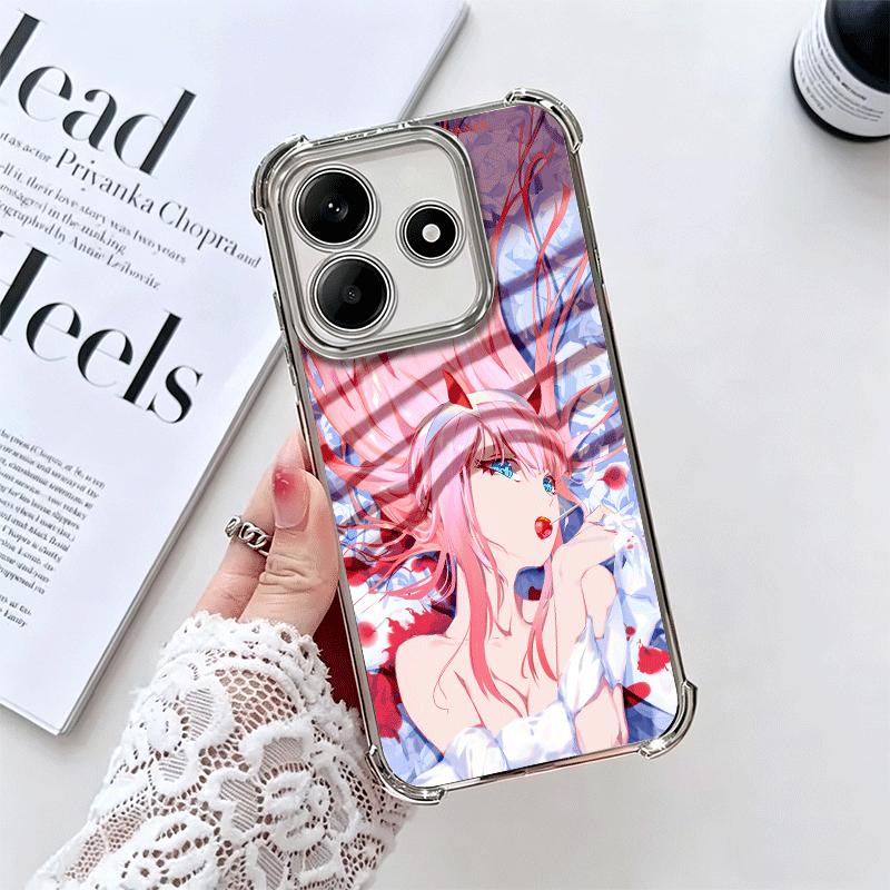 Дорогая Зеро Ту 02 Аниме Покрытие Чехол для Телефона Для Xiaomi Redmi Note 14 15 Pro Plus 13 12 11 11S 11T 10 9S 9 5G Защита от Падения Подушка Безопасности