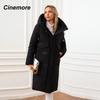 Cinemore Женская куртка, зима 2024, теплые длинные парки, верхняя одежда с капюшоном, женская одежда, модный пуховик, женское пальто 06