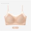 Ultra-Thin Breathable Ice Silk Top Bra Women's Seamless Back Halter Vest Wrap Bra Small Chest Together