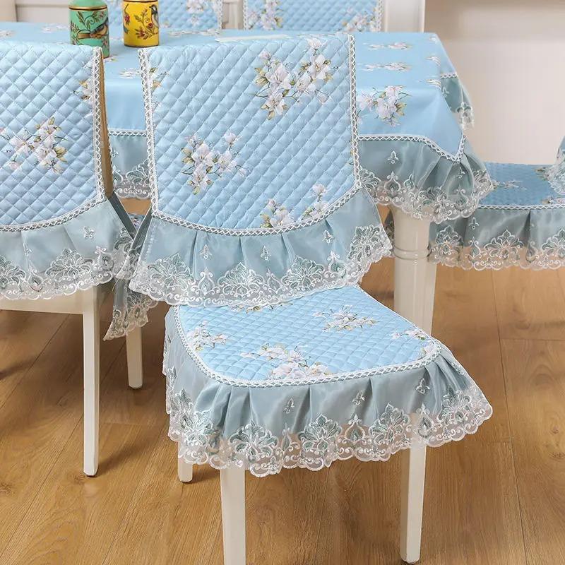 Чехлы на обеденные стулья, домашняя антигрязная подушка, европейский жаккардовый чехол на стул, подушка для домашнего стула, универсальный домашний декор