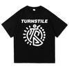 Turnstile Double Rainbow Tshirt 2025 Album Never Satisfied Mens Pure Cotton Tshirt Harajuku Highquality Retro Casual Tshirt
