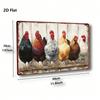 Винтажная металлическая табличка с курицей 8x12 Декор для фермерского дома Плакетка с птицей для дома Бара Кафе Гаража