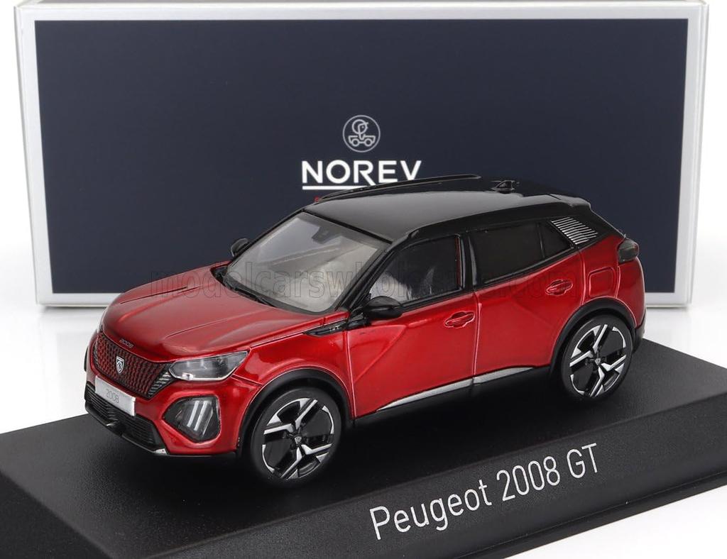 NOREV Peugeot 2008 GT 2024 (Red) 1/43 Scale Diecast Model Car