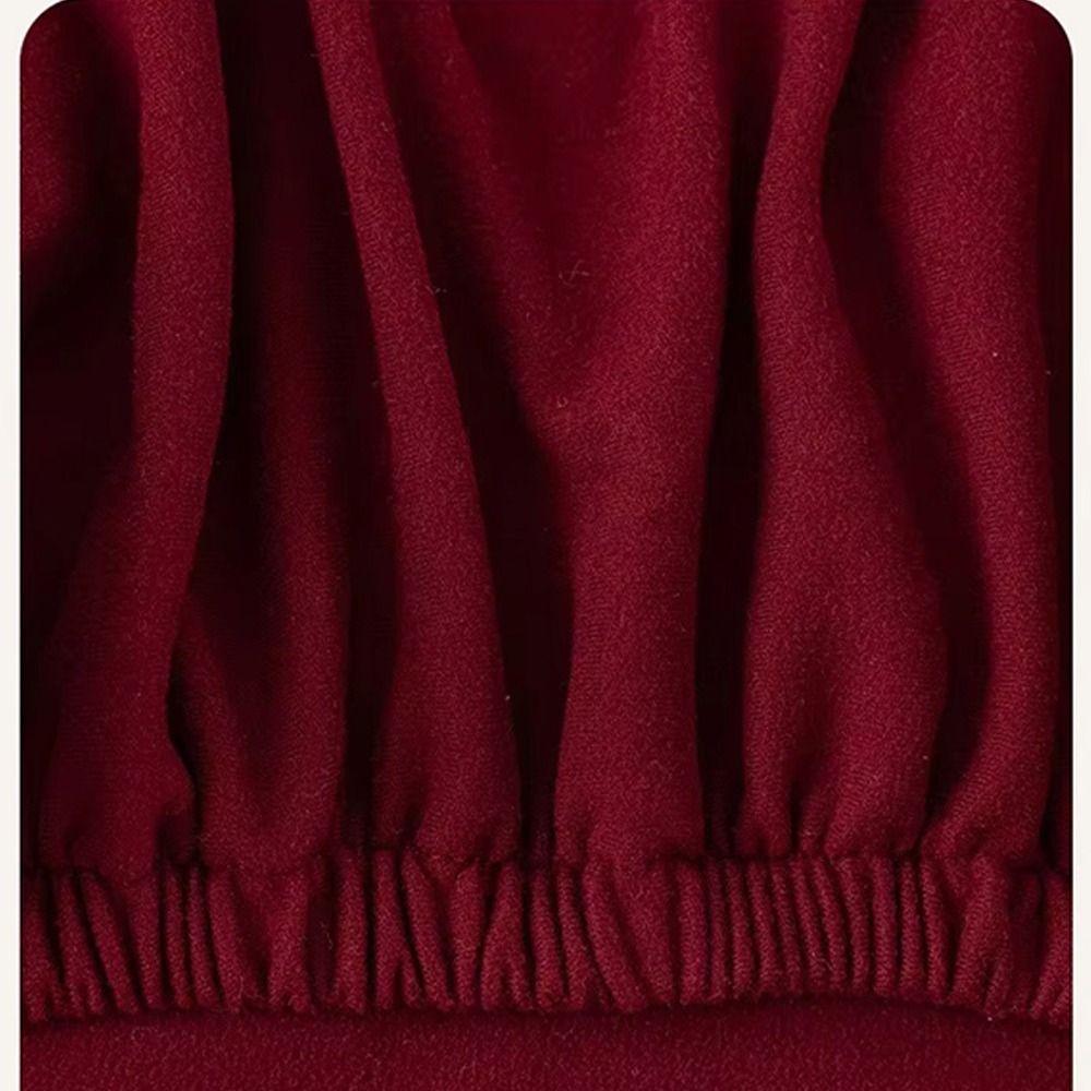Elastic Dining Chair Cover Velvet Chair Protective Slipcover for Home&Hotel Decoration