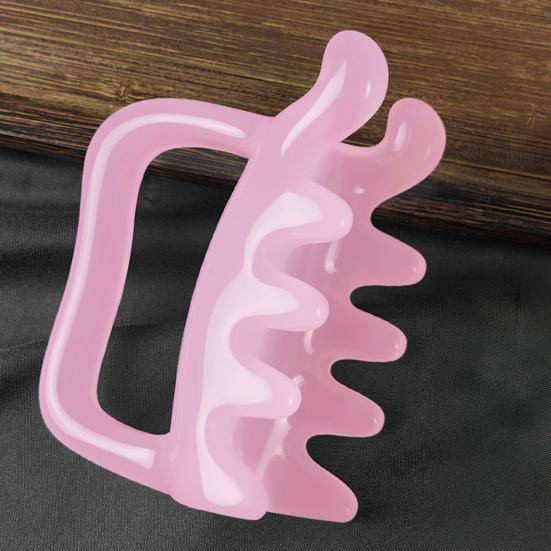 Dual-Headed Back Massager Professional Resin Gua Sha Tool for Trigger Point Therapy & Lymphatic Drainage Ergonomic Body Scraper for Muscle Relaxation